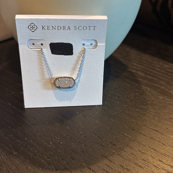 Kendra Scott Women’s Silver Necklace with Glittery Stone - Picture 4 of 4